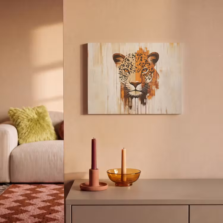 Akoestisch schilderij - Luipaard - Symmetrisch - Strepen — 2
