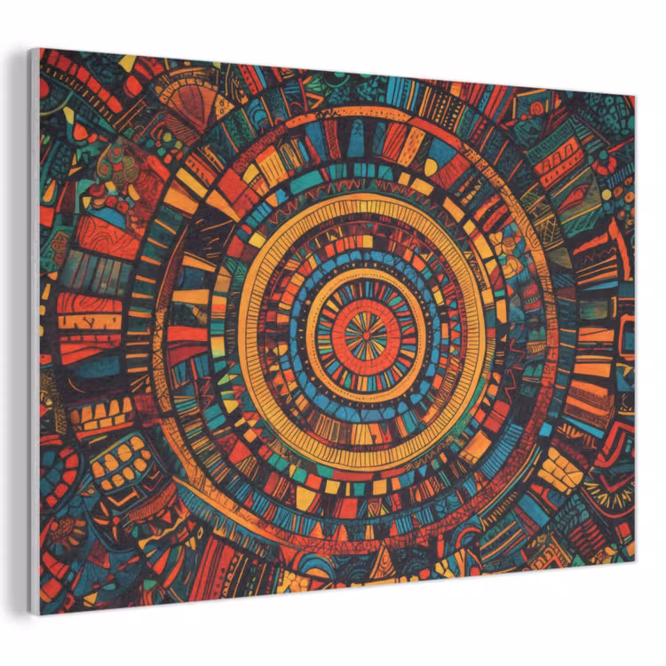 Akoestisch schilderij - Mandala - Cirkels - Patronen — 1
