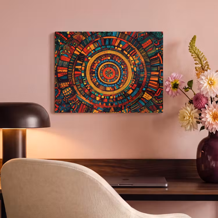 Akoestisch schilderij - Mandala - Cirkels - Patronen — 4