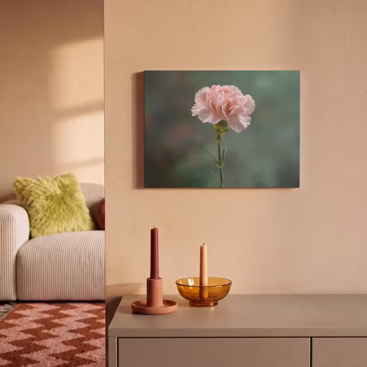 Akoestisch schilderij - Anjer - Roze - Bloemblaadjes — 2