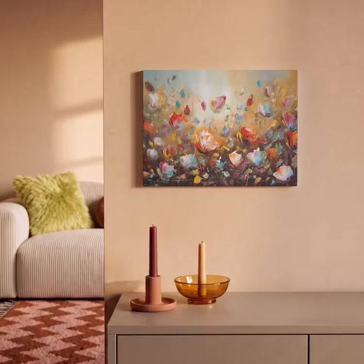 Akoestisch schilderij - Bloemen - Kunst - Natuur - Olieverf — 2