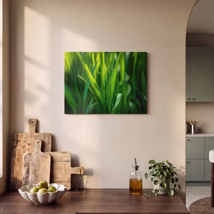 Akoestisch schilderij - Grassprieten - Lichtinval - Groen — 3