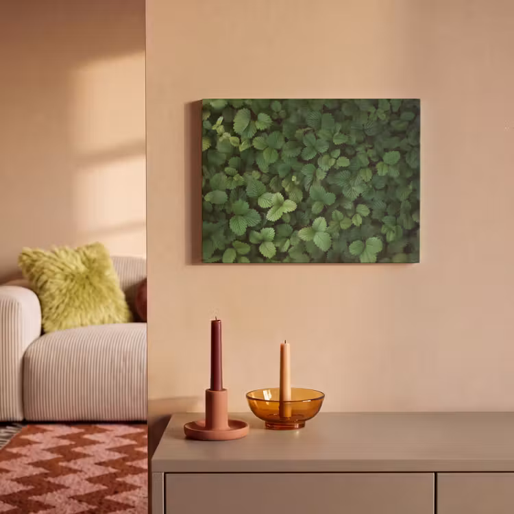 Akoestisch schilderij - Groen - Bladeren - Kartel - Zonlicht — 2
