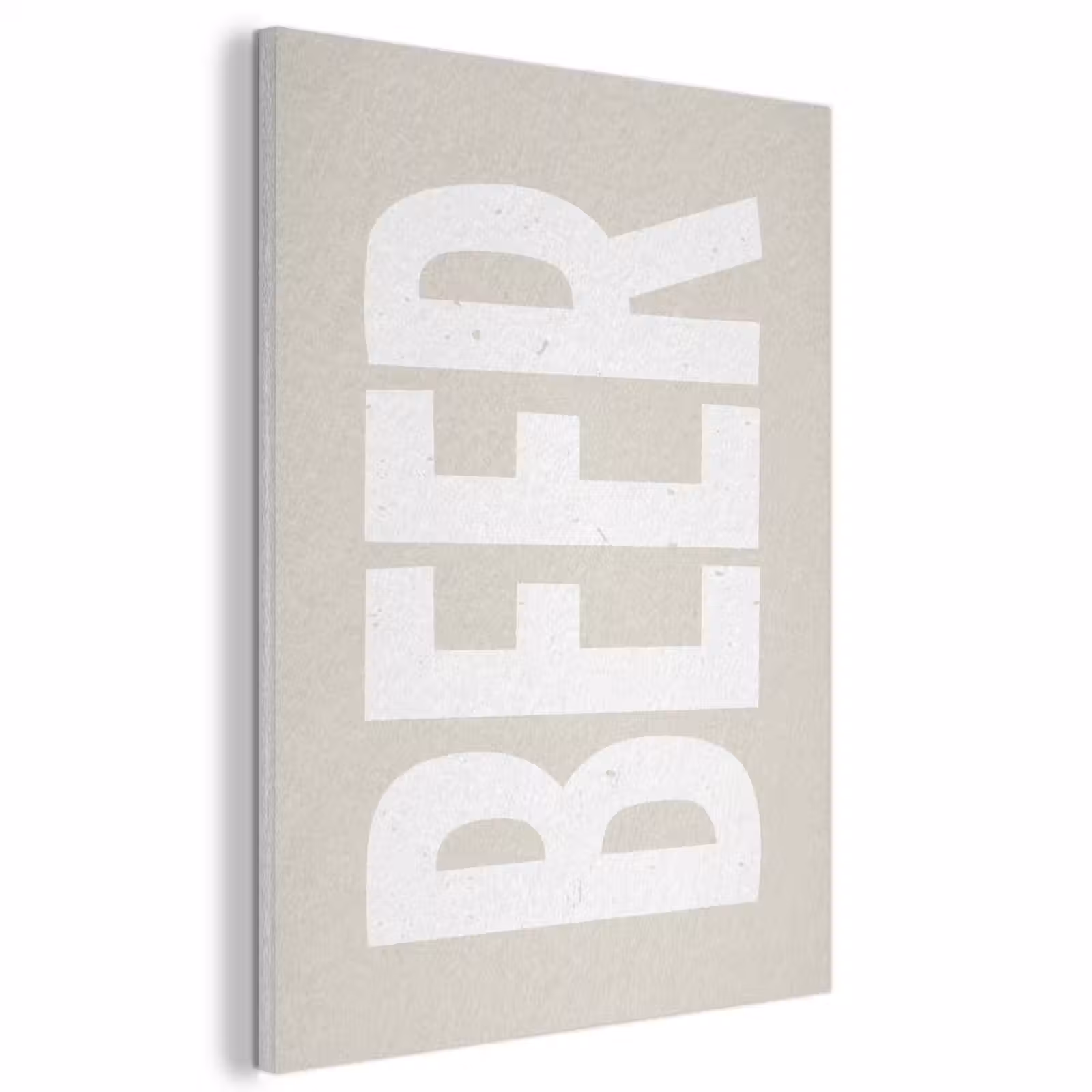 Akoestisch schilderij - Beer - Japandi - Beige - Decoratie — 1