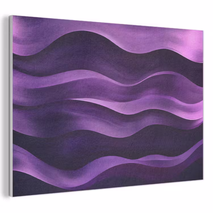 Akoestisch schilderij - Golven - Abstract - Paars — 1