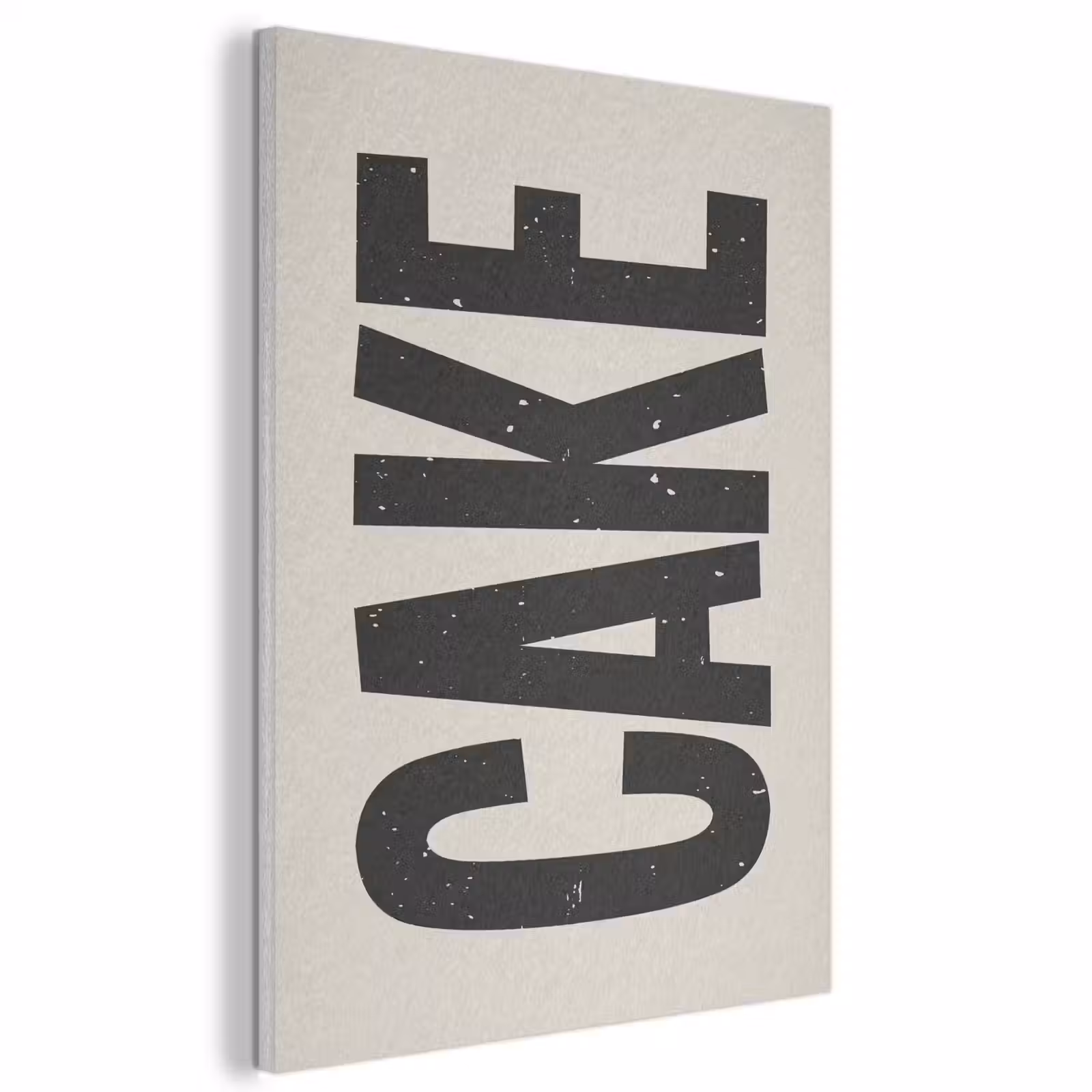 Akoestisch schilderij - Beige - Japandi - Cake - Decoratie — 1