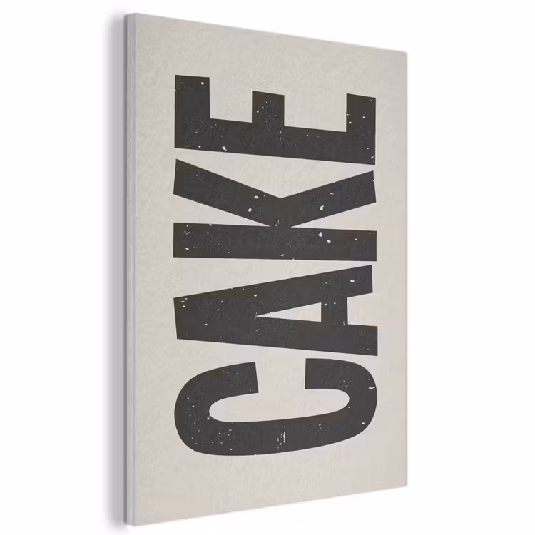Akoestisch schilderij - Beige - Japandi - Cake - Decoratie — 1