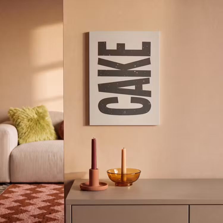 Akoestisch schilderij - Beige - Japandi - Cake - Decoratie — 2