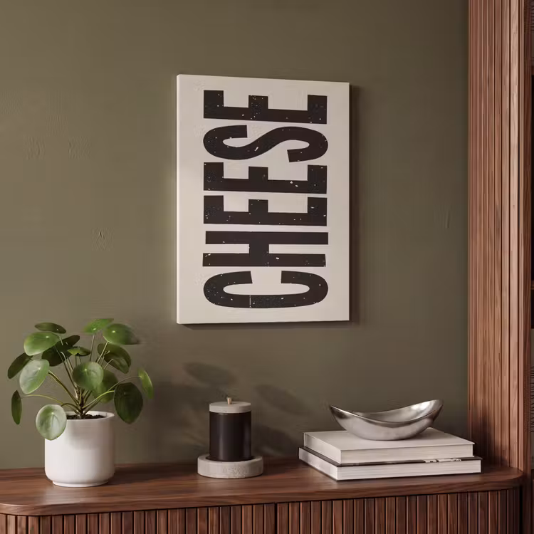 Akoestisch schilderij - Kaas - Decoratie - Beige - Cheese — 4