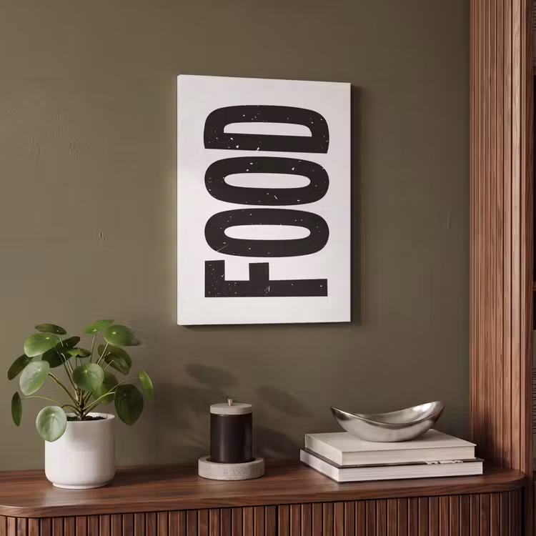Akoestisch schilderij - Food - Zwart - Wit - Decoratie — 4