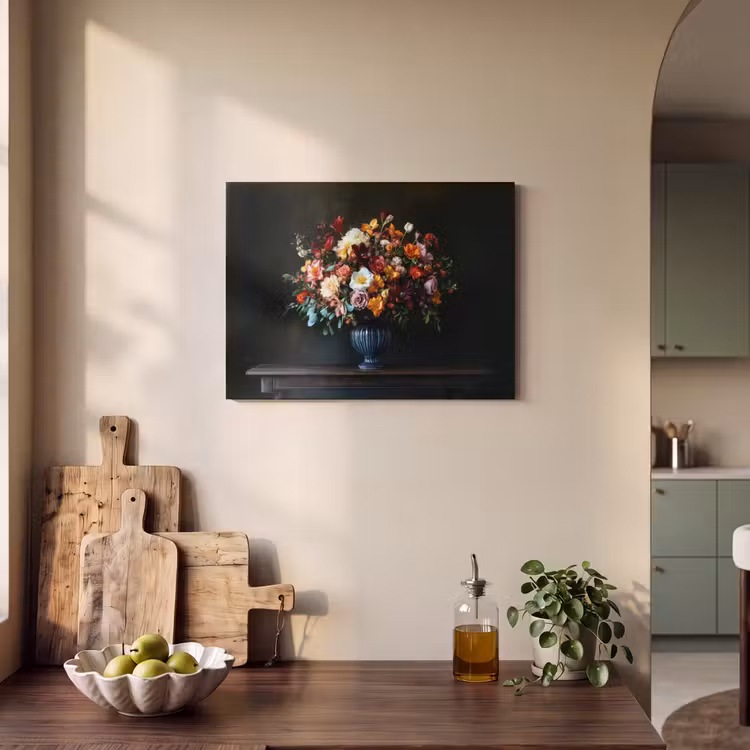 Akoestisch schilderij - Groot - Bloemen - Vaas - Boeket — 3