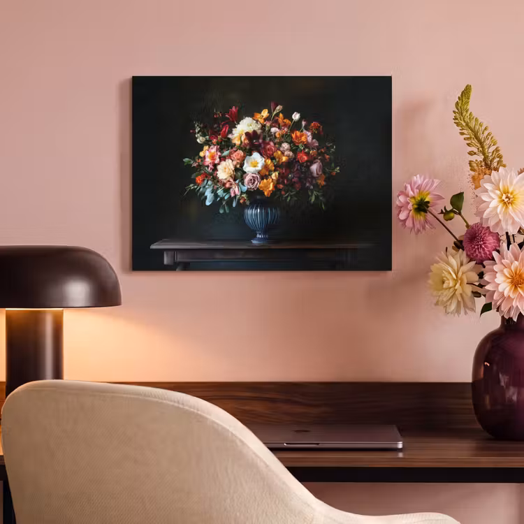 Akoestisch schilderij - Groot - Bloemen - Vaas - Boeket — 4
