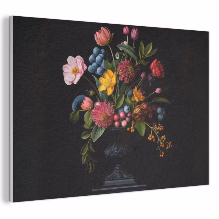 Akoestisch schilderij - Bloemen - Vrolijk - Vaas — 1