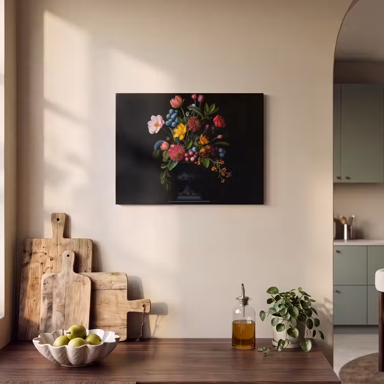 Akoestisch schilderij - Bloemen - Vrolijk - Vaas — 3