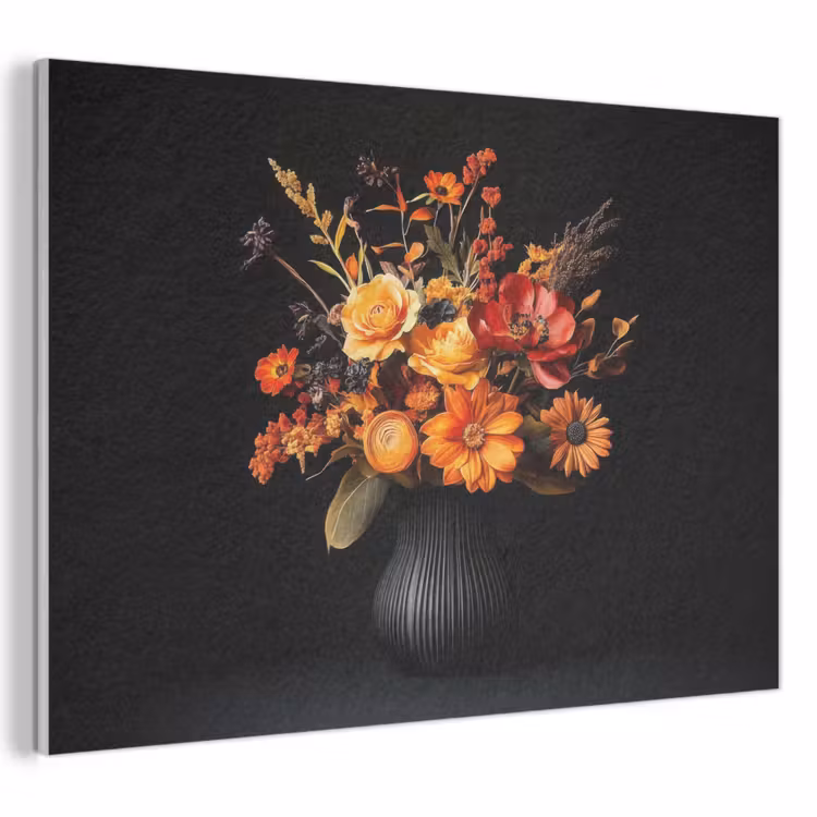 Akoestisch schilderij - Herfst - Boeket - Oranje — 1