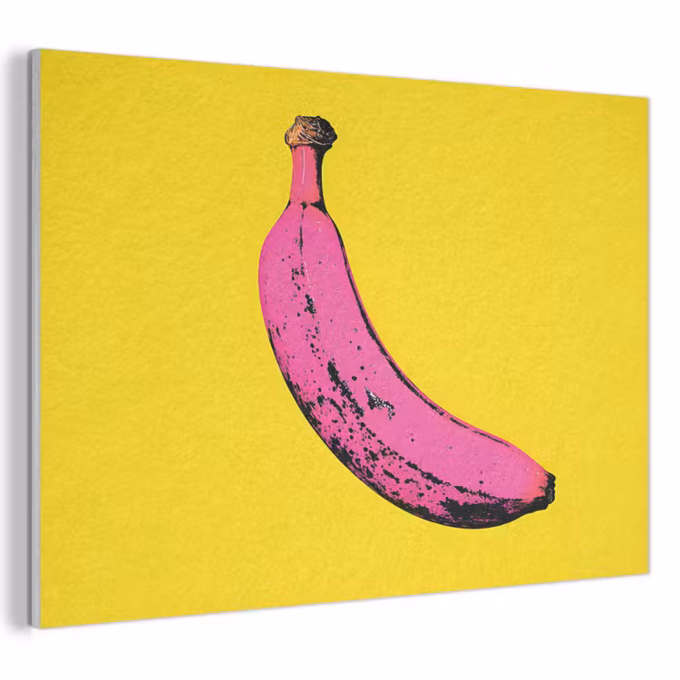 Akoestisch schilderij - Banaan - Grafisch - Geel — 1