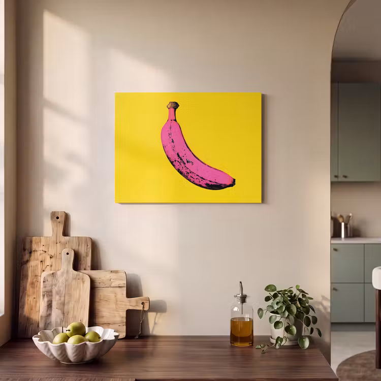 Akoestisch schilderij - Banaan - Grafisch - Geel — 3