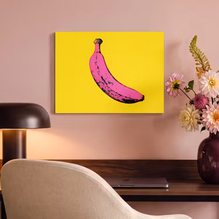 Akoestisch schilderij - Banaan - Grafisch - Geel — 4