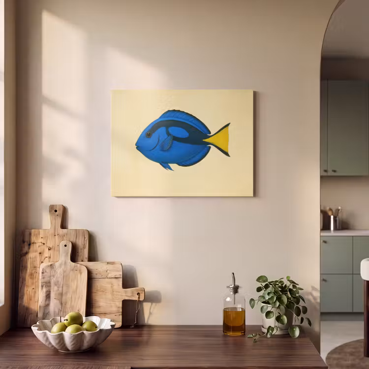 Akoestisch schilderij - Blauw - Dory - Vis - Staartvin — 3