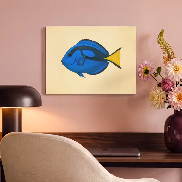Akoestisch schilderij - Blauw - Dory - Vis - Staartvin — 4