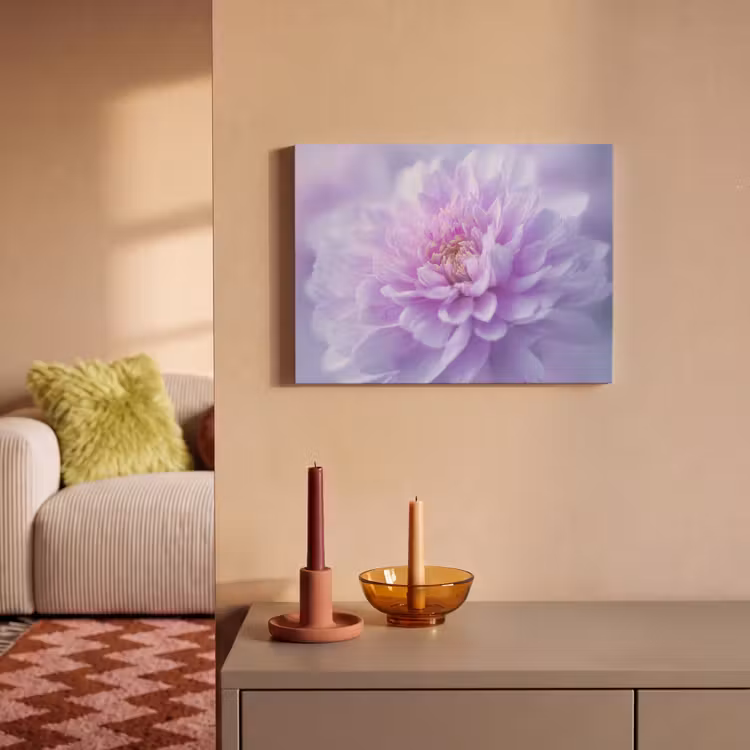 Akoestisch schilderij - Paars - Dahlia - Dromerig — 2
