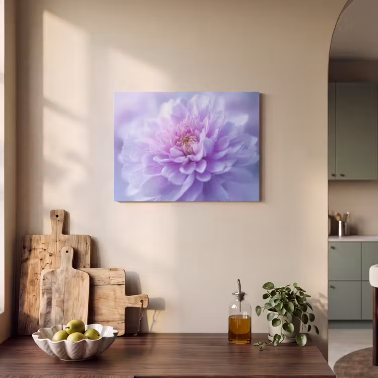 Akoestisch schilderij - Paars - Dahlia - Dromerig — 3