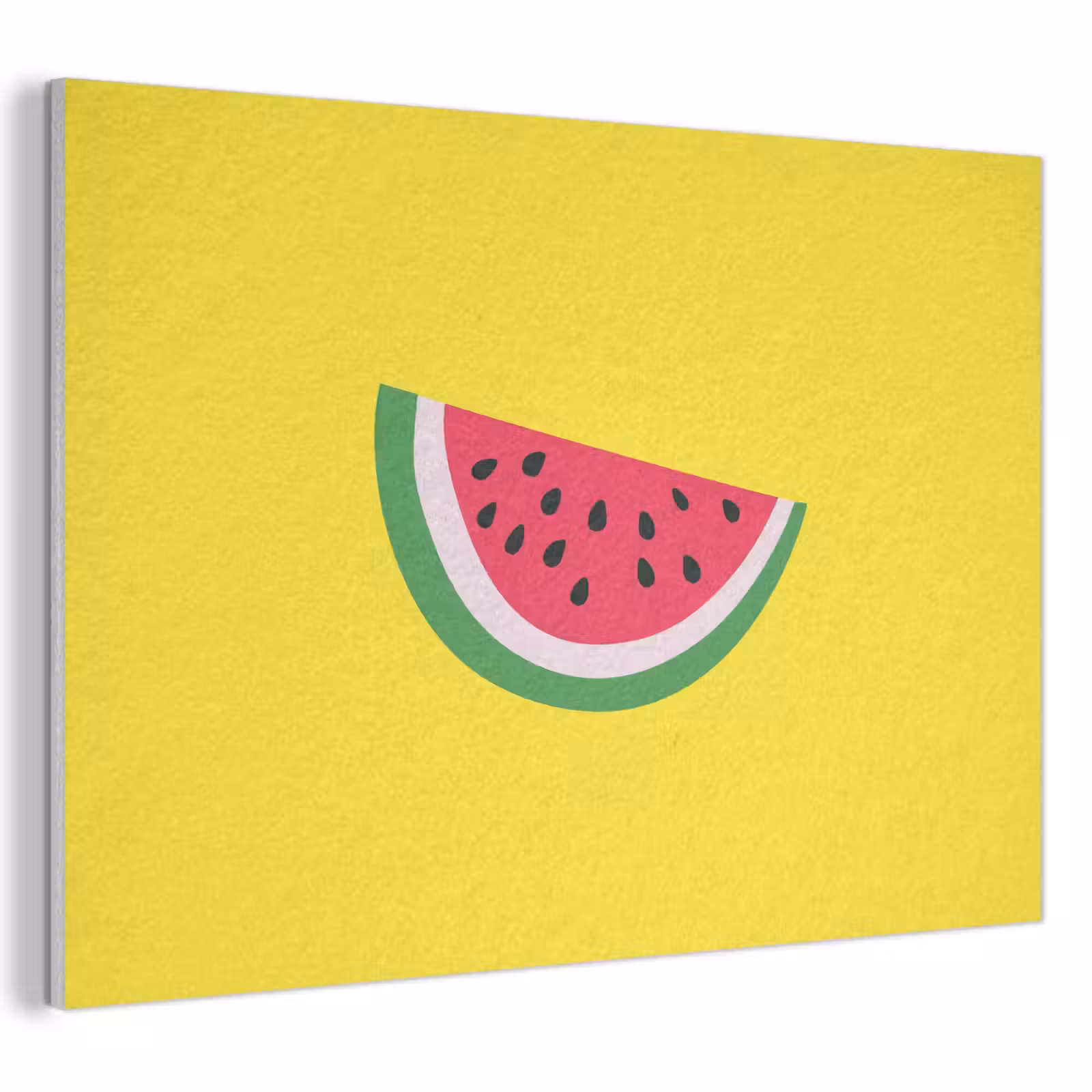 Akoestisch schilderij - Fruit - Watermeloen - Geel — 1
