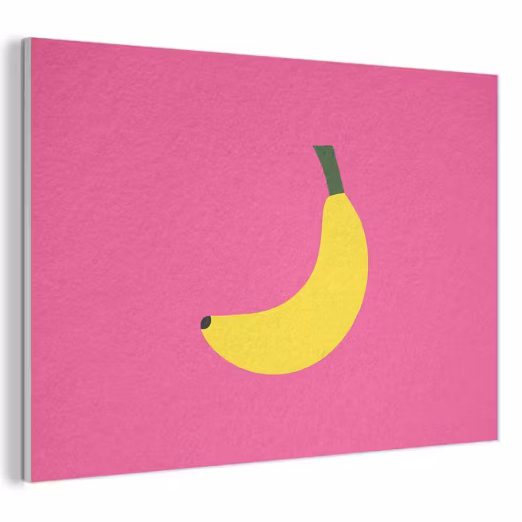Akoestisch schilderij - Banaan - Geel - Fruit — 1