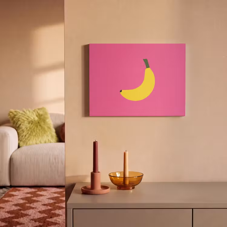Akoestisch schilderij - Banaan - Geel - Fruit — 2