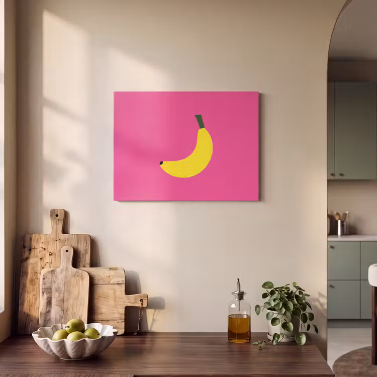 Akoestisch schilderij - Banaan - Geel - Fruit — 3