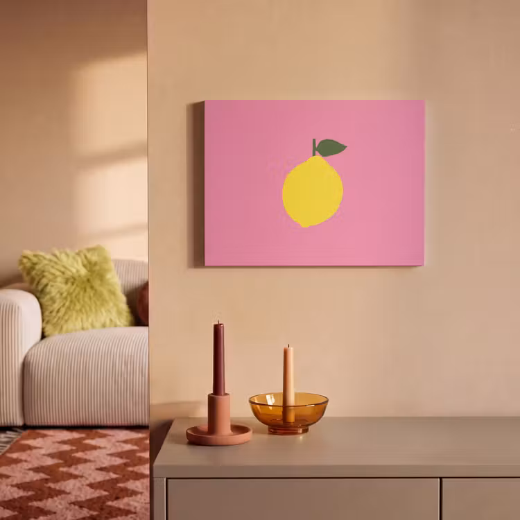 Akoestisch schilderij - Citroen - Geel - Fris — 2