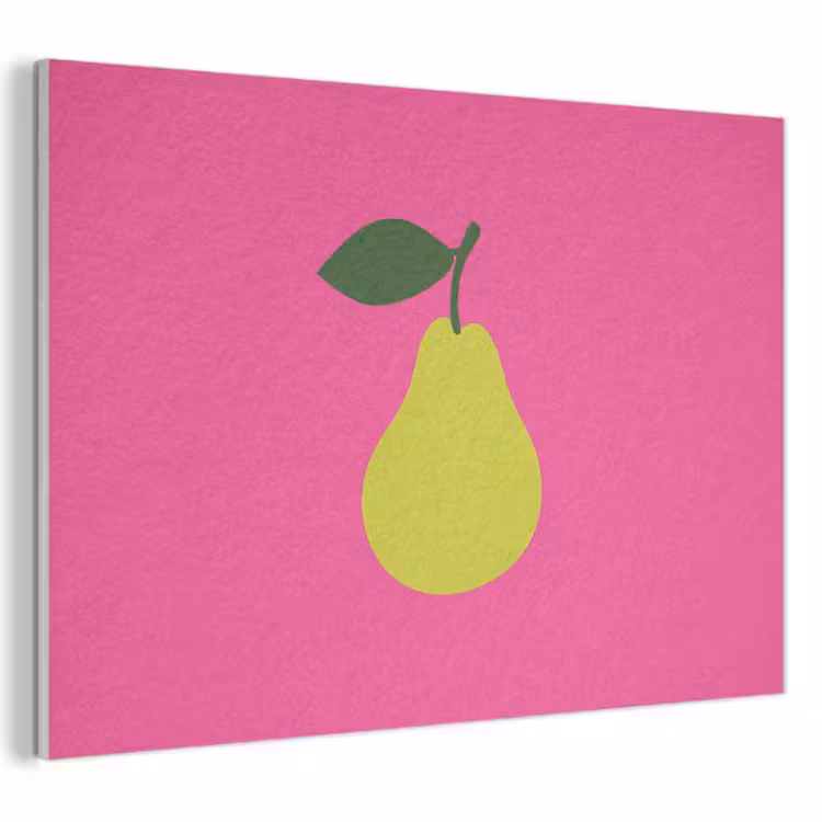 Akoestisch schilderij - Illustratie - Fruit - Peer - Groen — 1