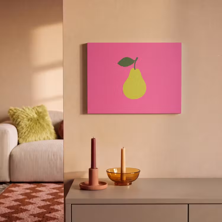Akoestisch schilderij - Illustratie - Fruit - Peer - Groen — 2
