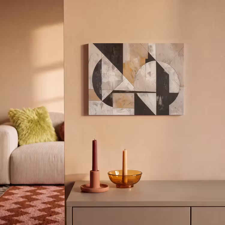 Akoestisch schilderij - Abstract - Modern - Geometrisch - Pastel — 2