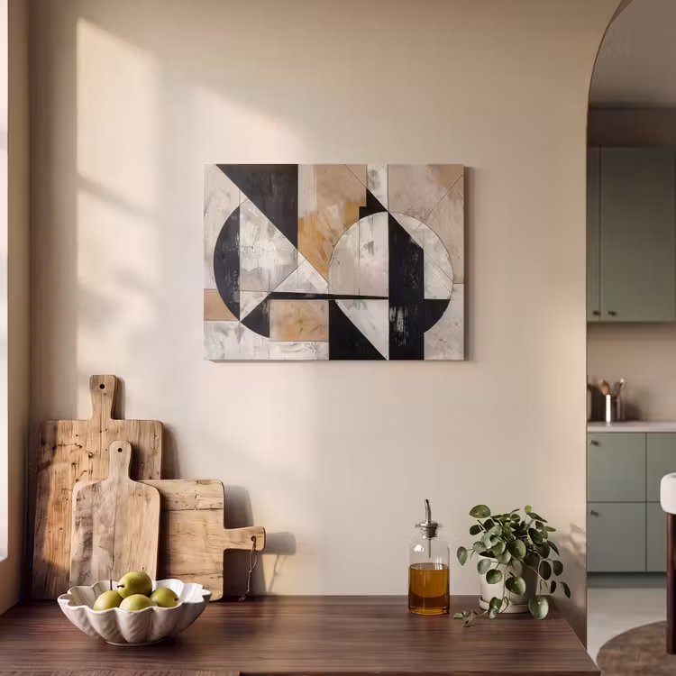 Akoestisch schilderij - Abstract - Modern - Geometrisch - Pastel — 3