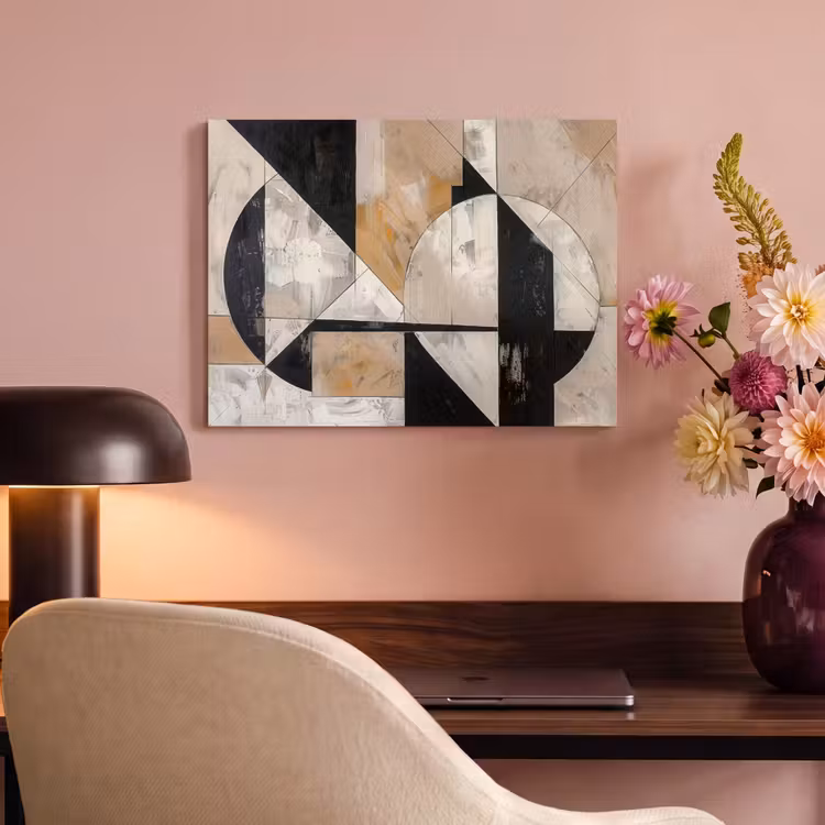 Akoestisch schilderij - Abstract - Modern - Geometrisch - Pastel — 4