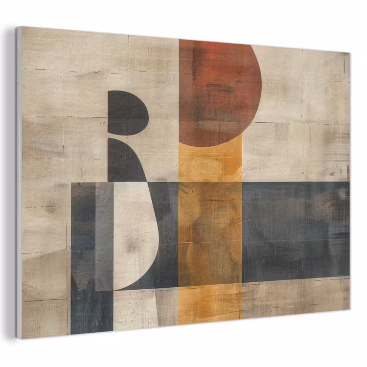Akoestisch schilderij - Modern - Kunst - Beige - Industrieel — 1