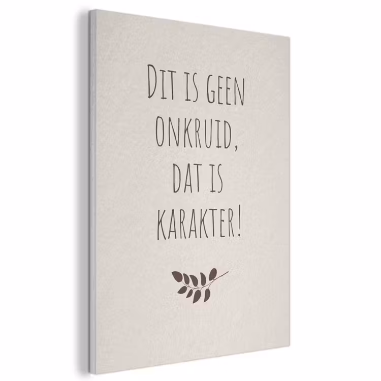Akoestisch schilderij - Bruin - Minimalistisch - Quote - Zomer — 1