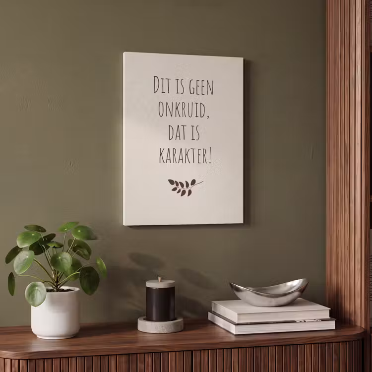 Akoestisch schilderij - Bruin - Minimalistisch - Quote - Zomer — 4