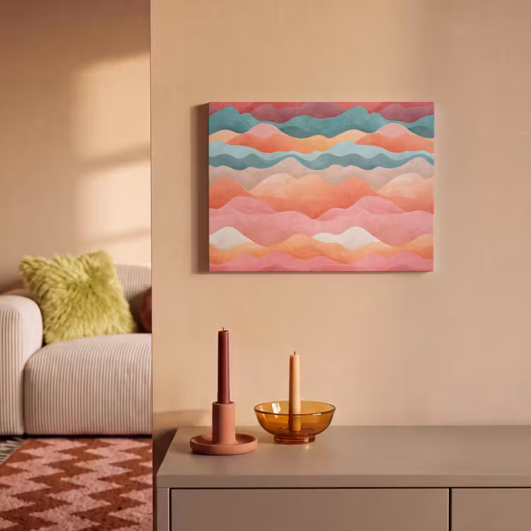 Akoestisch schilderij - Golven - Kleurrijk - Abstract — 2