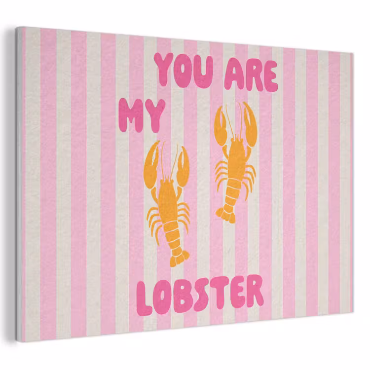 Akoestisch schilderij - Lobster - Love - Valentijn — 1