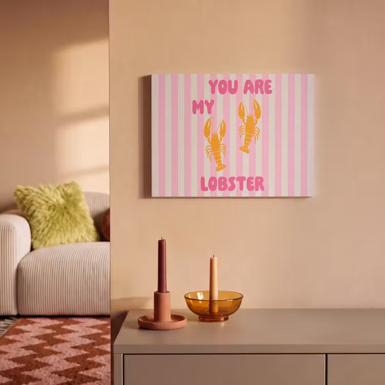 Akoestisch schilderij - Lobster - Love - Valentijn — 2