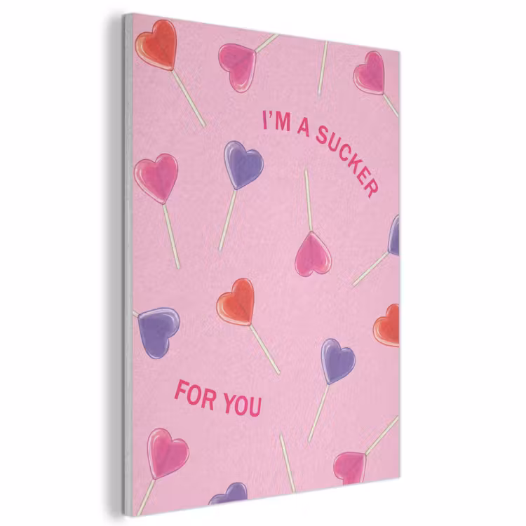Akoestisch schilderij - Lolly - Valentijn - Illustratie - Snoep — 1