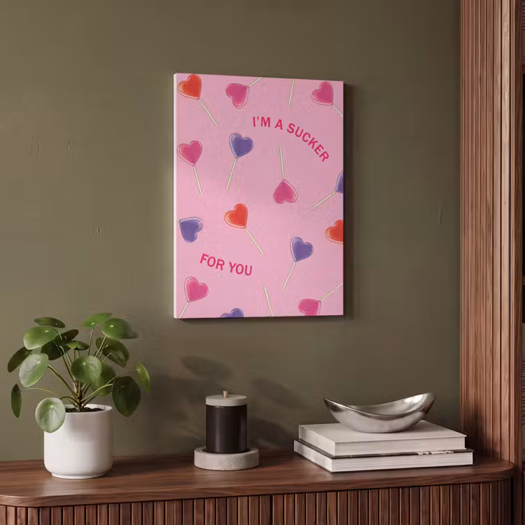 Akoestisch schilderij - Lolly - Valentijn - Illustratie - Snoep — 4