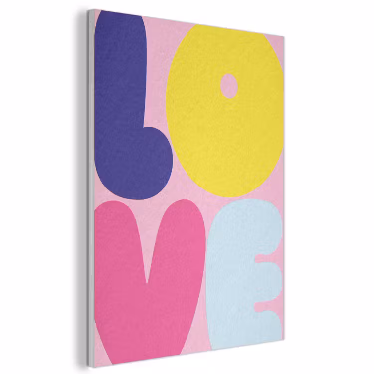 Akoestisch schilderij - Love - Valentijn - Kleurrijk — 1