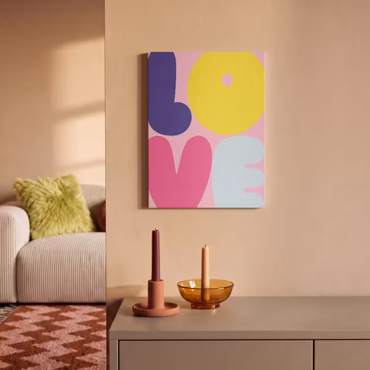 Akoestisch schilderij - Love - Valentijn - Kleurrijk — 2