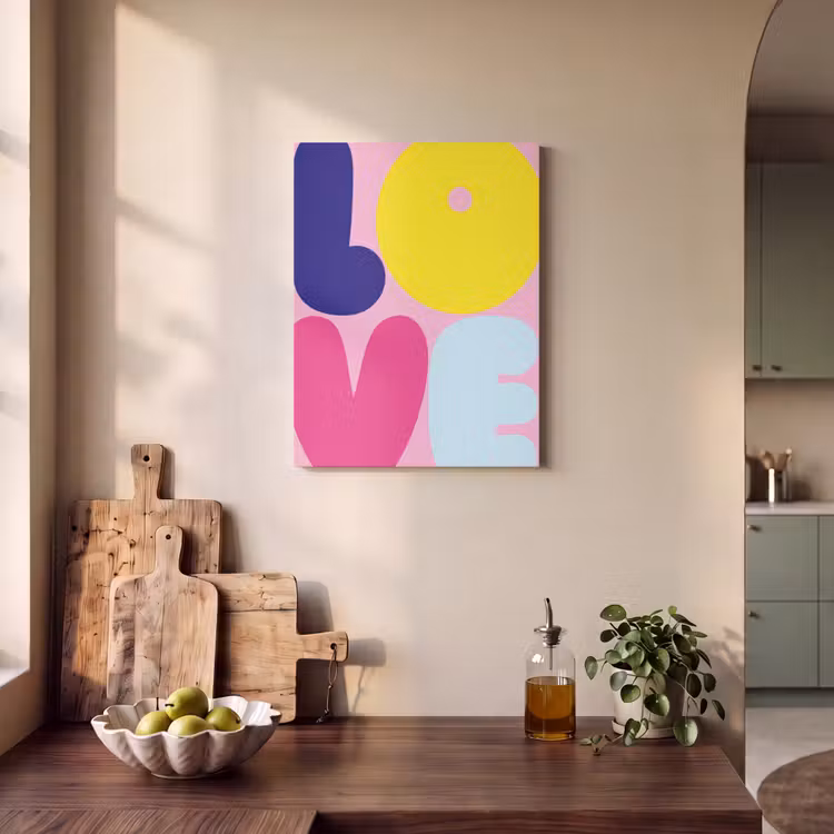 Akoestisch schilderij - Love - Valentijn - Kleurrijk — 3