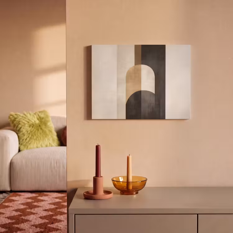 Akoestisch schilderij - Geometrische - Vormen - Wit — 2