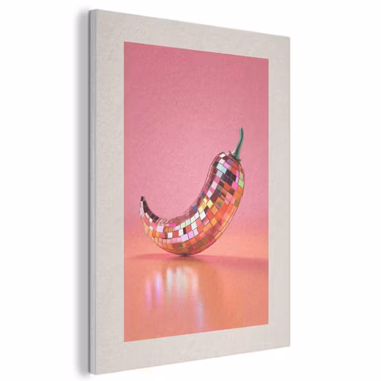 Akoestisch schilderij - Disco - Peper - Roze — 1
