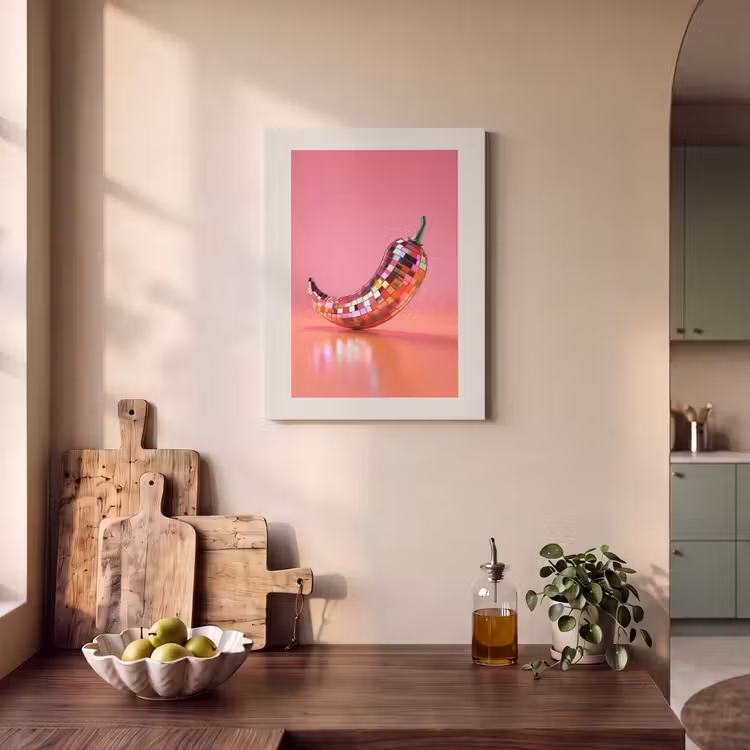 Akoestisch schilderij - Disco - Peper - Roze — 3